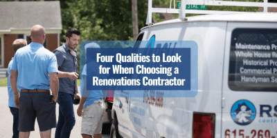 image of the RSU Contractors van on set at HGTV's Property Brothers