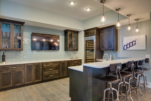 Home Additions in Brentwood, TN - Basement Bar/Kitchen 