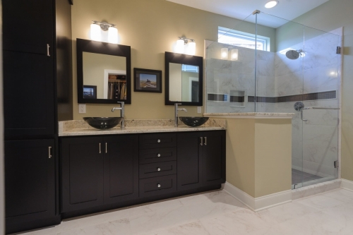 Bathroom Remodel in Brentwood, TN - Black Cabinet